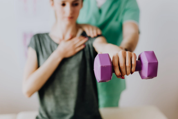 woman in physical therapy